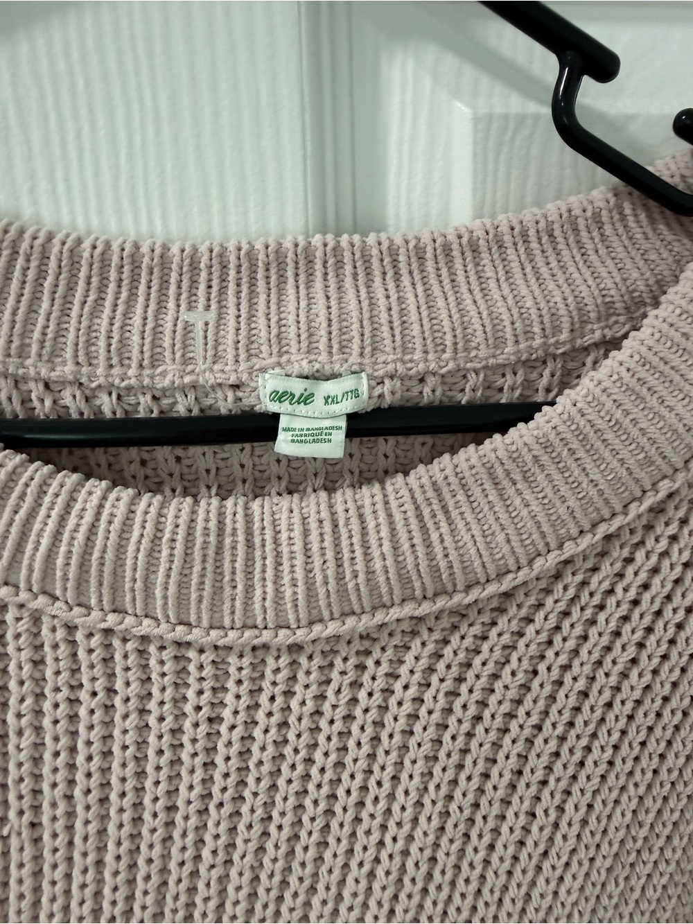 aerie Oversized Scoop Neck Sweater in Dusty Mauve - Picture 3 of 6